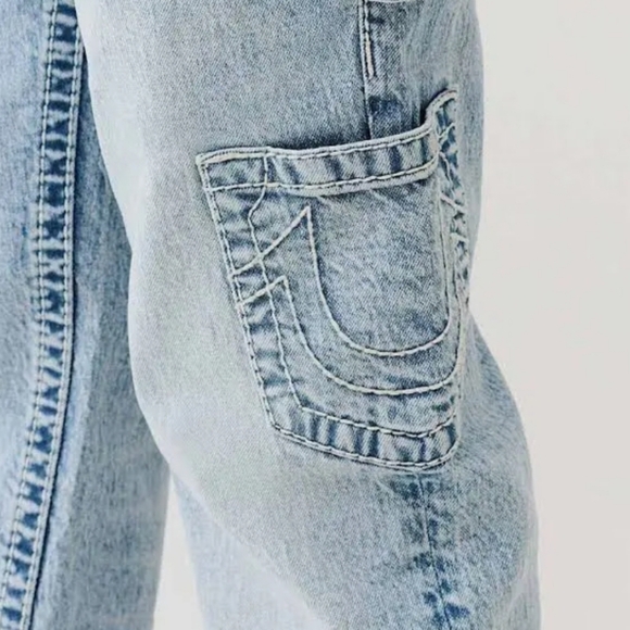 True Religion Women's Ricki Relaxed Big T Relaxed Carpenter Jeans, Size W28 - Picture 10 of 16